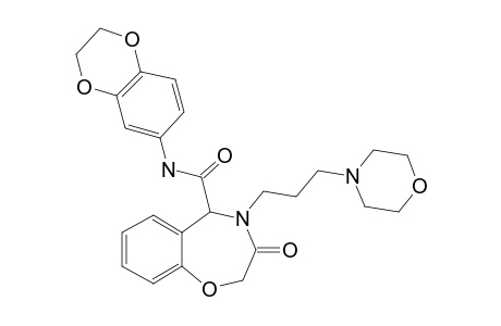 N-(2,3-Dihydrobenzo[B][1,4]dioxin-6-yl)-4-(3-morpholinopropyl)-3-oxo-2,3,4,5-tetrahydrobenzo[F][1,4]oxazepine-5-carboxamide