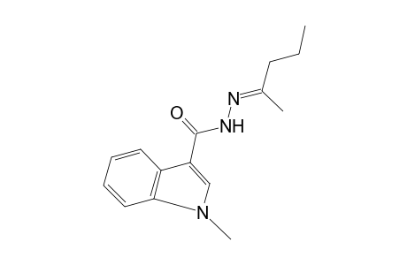 1-methylindole-3-carboxylic acid, (1-methylbutylidene)hydrazide