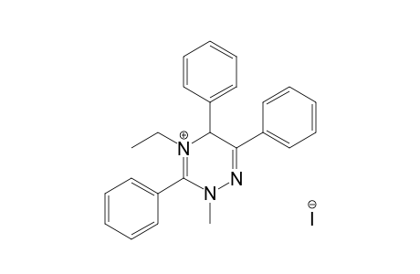 4-Ethyl-2-methyl-3,5,6-triphenyl-2,5-dihydro-1,2,4-triazinium iodide