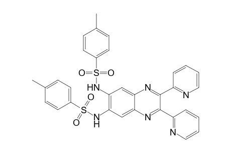 4-methyl-N-[7-(p-tolylsulfonylamino)-2,3-bis(2-pyridyl)quinoxalin-6-yl]benzenesulfonamide