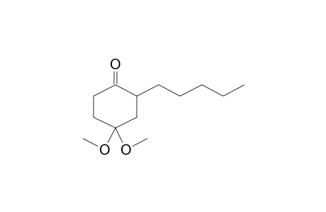 4,4-Dimethoxy-2-pentyl-cyclohexanone