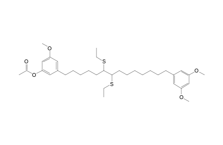 acetic acid [3-[14-(3,5-dimethoxyphenyl)-6,7-bis(ethylthio)tetradecyl]-5-methoxy-phenyl] ester