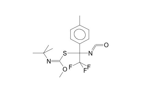 ALPHA-TRIFLUOROMETHYL-ALPHA-(N-TERT-BUTYLMETHOXYIMINOCARBONYLTHIO)-PARA-METHYLBENZYLISOCYANATE