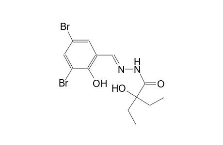 N'-[(E)-(3,5-dibromo-2-hydroxyphenyl)methylidene]-2-ethyl-2-hydroxybutanohydrazide