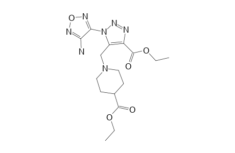 1-[3-(4-Amino-furazan-3-yl)-5-ethoxycarbonyl-3H-[1,2,3]triazol-4-ylmethyl]-piperidine-4-carboxylic acid ethyl ester