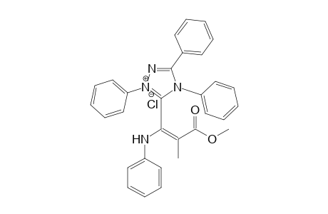 5-[2'-(Methoxycarbonyl)-1'-(phenylamino)-1'-propenyl]-1,3,4-triphenyl-1,2,4-triazolium-Chloride