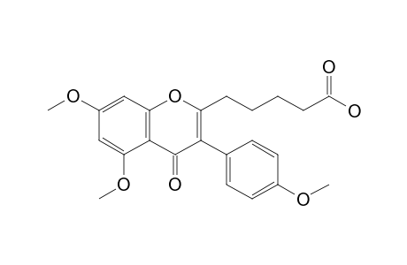 5-[4-Keto-5,7-dimethoxy-3-(4-methoxyphenyl)chromen-2-yl]valeric acid