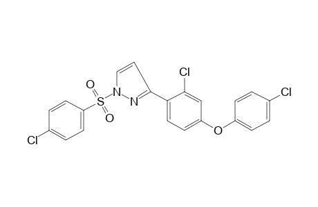 3-[2-CHLORO-4-(p-CHLOROPHENOXY)PHENYL]-1-[(p-CHLOROPHENYL)SULFONYL]PYRAZOLE