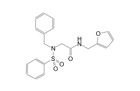 acetamide, N-(2-furanylmethyl)-2-[(phenylmethyl)(phenylsulfonyl)amino]-