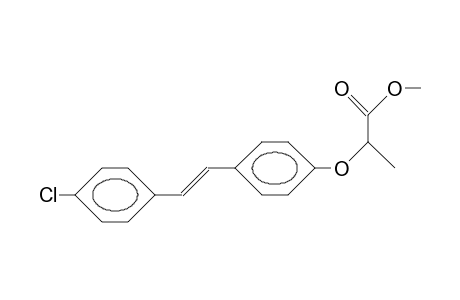 E-4-Chloro-4'-(1-[methoxycarbonyl]-ethoxy)-stilbene