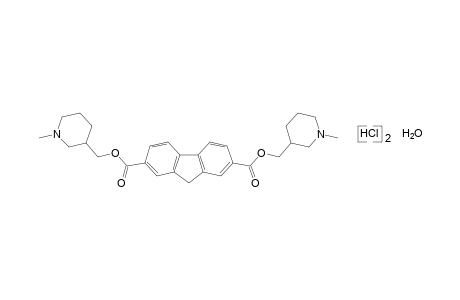 fluorene-2,7-dicarboxylic acid, bis[(1-methyl-3-piperidyl)methyl] ester, dihydrochloride, hydrated