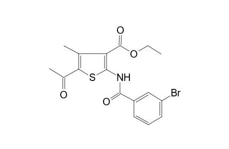 5-Acetyl-2-(3-bromo-benzoylamino)-4-methyl-thiophene-3-carboxylic acid ethyl ester