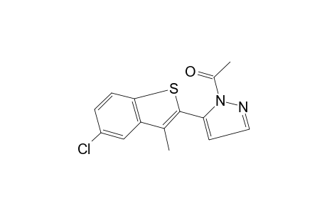 1-acetyl-5-(5-chloro-3-methylbenzo[b]thien-2-yl)pyrazole