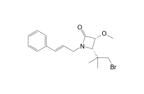 CIS-4-[(2-BROMO-1,1-DIMETHYL)-ETHYL]-1-CYNNAMYL-3-METHOXY-AZETIDIN-2-ONE