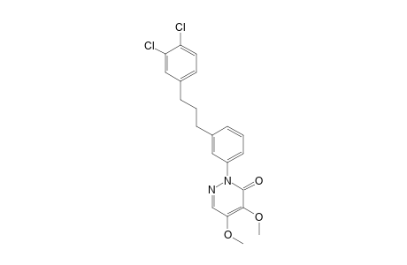 3(2H)-Pyridazinone, 2-[3-[3-(3,4-dichlorophenyl)propyl]phenyl]-4,5-dimethoxy-