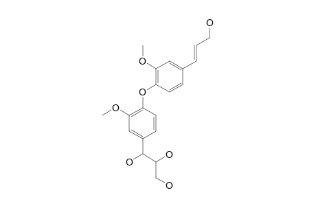 2,2'-DIMETHOXY-4-(3-HYDROXY-1-PROPENYL)-4'-(1,2,3-TRIHYDROXYPROPYL)-BIPHENYLETHER