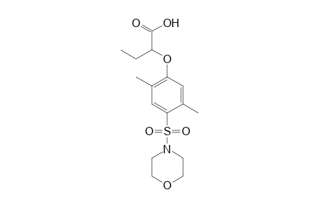 2-{[4-(MORPHOLINOSULFONYL)-2,5-XYLYL]OXY}BUTYRIC ACID