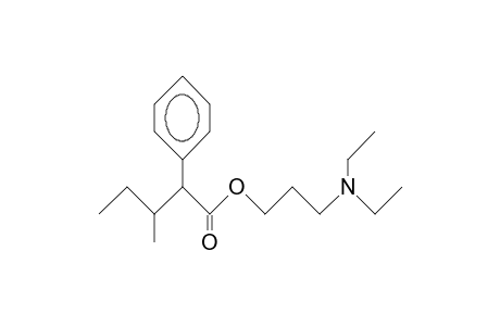 3-methyl-2-phenylvaleric acid, 3-(diethylamino)propyl ester