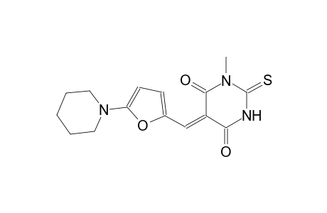 (5Z)-1-methyl-5-{[5-(1-piperidinyl)-2-furyl]methylene}-2-thioxodihydro-4,6(1H,5H)-pyrimidinedione