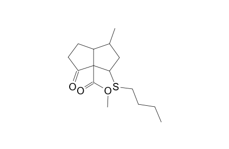 Methyl (1RS,2RS,4RS,5SR]-2-(butylthio)-4-methyl-8-oxobicyclo[3.3.0]octane-1-carboxylate