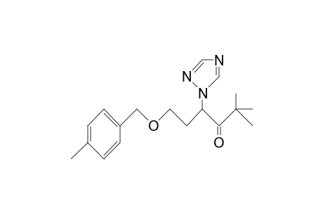 3-Hexanone, 2,2-dimethyl-6-[(4-methylphenyl)methoxy]-4-(1H-1,2,4-triazol-1-yl)-