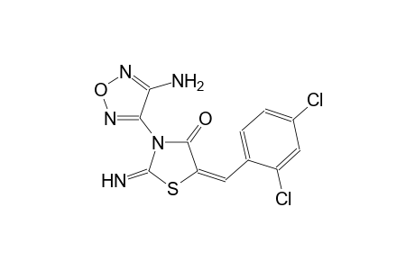 4-thiazolidinone, 3-(4-amino-1,2,5-oxadiazol-3-yl)-5-[(2,4-dichlorophenyl)methylene]-2-imino-, (5E)-