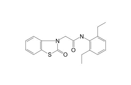 3(2H)-Benzothiazoleacetamide, N-(2,6-diethylphenyl)-2-oxo-