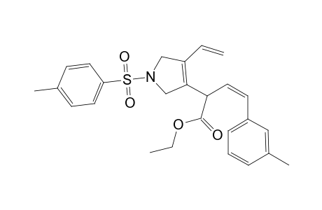 (Z)- ethyl 4-m-tolyl-2-(1-tosyl-4-vinyl-2,5-dihydro-1H-pyrrol-3-yl)but-3-enoate