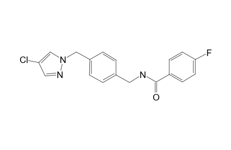 Benzamide, N-[[4-[(4-chloro-1H-pyrazol-1-yl)methyl]phenyl]methyl]-4-fluoro-