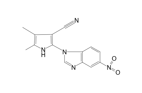 4,5-dimethyl-2-(5-nitro-1-benzimidazolyl)pyrrole-3-carbonitrile