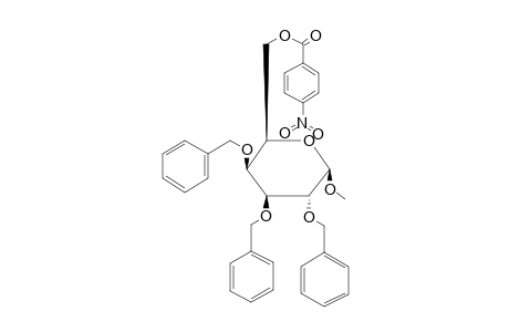 Methyl 2,3,4-tribenzyl-6-p-nitrobenzoyl-.beta.-D-galactopyranoside