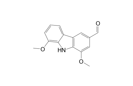 CLAUSENAL;1,8-DIMETHOXY-3-FORMYL-CARBAZOLE