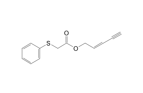 (Phenylthio)acetic acid, pent-2-en-4-ynyl ester