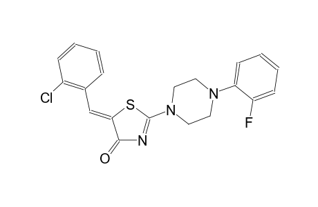 (5Z)-5-(2-chlorobenzylidene)-2-[4-(2-fluorophenyl)-1-piperazinyl]-1,3-thiazol-4(5H)-one