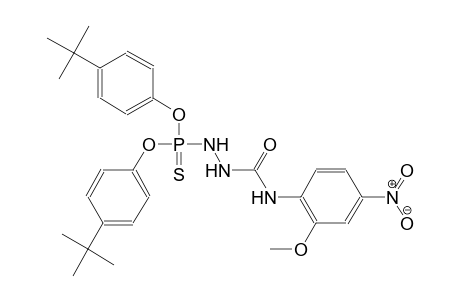 1-(dihydroxyphosphinothioyl)-4-(2-methoxy-4-nitrophenyl)semicarbazide, O,O-bis(p-tert-butylphenyl) ester