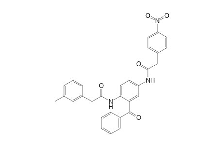 N-{2-Benzoyl-4-[2-(4-nitro-phenyl)-acetylamino]-phenyl}-2-m-tolyl-acetamide