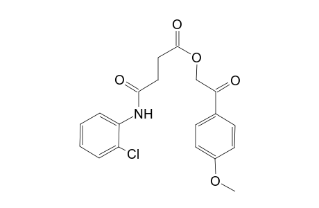 Butanoic acid, 4-[(2-chlorophenyl)amino]-4-oxo-, 2-(4-methoxyphenyl)-2-oxoethyl ester