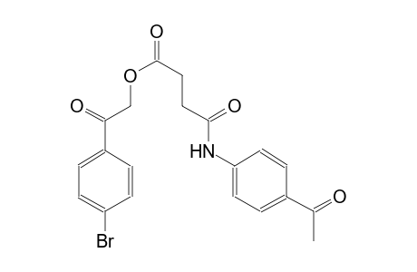 Butanoic acid, 4-[(4-acetylphenyl)amino]-4-oxo-, 2-(4-bromophenyl)-2-oxoethyl ester