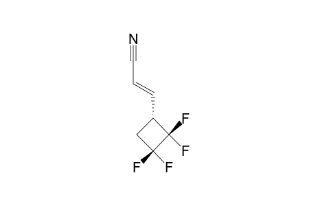 2,2,3,3-TETRAFLUOROCYCLOBUTYL-ACRYLONITRILE;TRANS-ISOMER