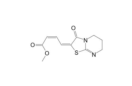 2-Butenoic acid, 4-(6,7-dihydro-3-oxo-5H-thiazolo[3,2-a]pyrimidin-2(3H)-ylidene)-, methyl ester, (Z,E)-