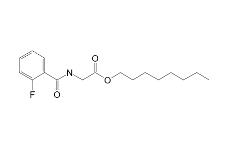 Glycine, N-(2-fluorobenzoyl)-, octyl ester