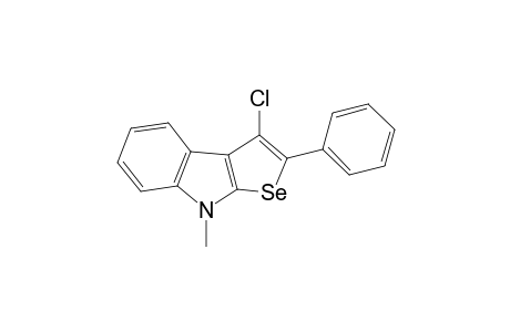 3-Chloro-8-methyl-2-phenyl-8H-selenopheno[2,3-b]indole