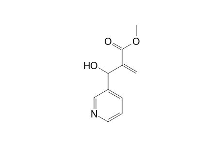 3-Pyridinepropanoic acid, beta-hydroxy-alpha-methylene-, methyl ester