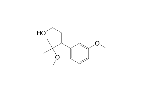 4-Methoxy-3-(3-methoxyphenyl)-4-methylpentan-1-ol