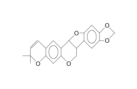 7a,13a-Dihydro-3,3-dimethyl-3H,7H-[1,3]dioxolo[5,6]benzofuro[3,2-c]pyrano[3,2-g][1]benzopyran