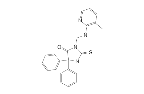 5,5-diphenyl-3-[(3-methyl-2-pyridyl)amino]methyl]-2-thiohydantoin