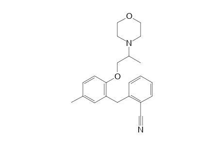 2-(5-Methyl-2-(2-morpholinopropoxy)benzyl)benzonitrile