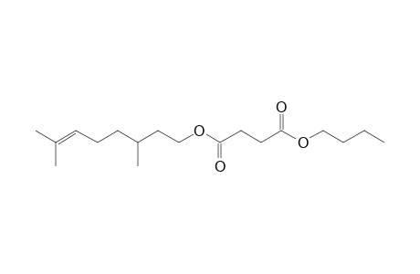 Succinic acid, butyl 3,7-dimethyloct-6-en-1-yl ester