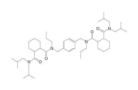 1-N-[[4-[[[2-[bis(2-methylpropyl)carbamoyl]cyclohexanecarbonyl]-propylamino]methyl]phenyl]methyl]-2-N,2-N-bis(2-methylpropyl)-1-N-propylcyclohexane-1,2-dicarboxamide