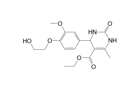 Ethyl 4-[4-(2-hydroxyethoxy)-3-methoxyphenyl]-6-methyl-2-oxo-1,2,3,4-tetrahydro-5-pyrimidinecarboxylate